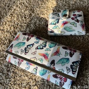 Long butterfly wallet and small butterfly wallet